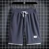 Pantalones cortos de gofre de verano para hombre, modernos, combinan con todo, ropa exterior sencilla, pantalones cortos con cordones para jóvenes, nuevos pantalones para hombre 2024