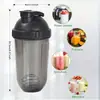 Taza de fitness, taza agitadora de cápsulas, taza tipo misil para proteína en polvo, taza mezcladora para batidos de plátano, vaso de agua deportivo creativo portátil