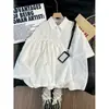 2026 Camisa de Manga Curta Workwear Solta de Verão Retrô Japonês Conjunto de Duas Peças Camisa e Shorts Unissex Tendência de Casal