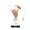 Taza de helado de PC vaso de jugo de frutas postre Tazón de helado banana split smoothie malteada bebida fría taza de helado acrílica