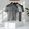 2026 Nuevo Estilo de Verano para Hombre, Camisa Fresca con Calados de Manga Corta, Seda de Hielo de Secado Rápido, Marca de Tendencia, Personalidad, Cubre-traje, Estilo Sexy para Discoteca