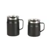 Taza térmica simple de acero inoxidable alto valor de color para niñas con pajita y asa taza de café para oficina taza de vacío venta al por mayor