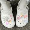 Verão Verão Simulação Divertida Sapatos Flor DIY Buraco Sapatos Acessórios Fofo Engraçado Sobremesa Fivela de Sapato Decoração Removível