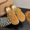 Mules cerrados planos y versátiles sin cordones para mujer, nuevo estilo Boken, sandalias de moda para uso en exteriores, verano 2026