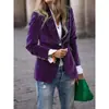 Novo Produto Outono/Inverno 2026 Site Independente Amazon eBay Estilo Europeu e Americano Elegante Blazer de Veludo Slim-Fit