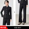 Conjunto de Blazer e Calça Preto Profissional Feminino Outono 2026 para Estudantes Universitárias Baixinhas, Adequado para Estágio e Trabalho, com um Toque de Luxo