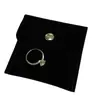 Bolsa de Franela Bolsa para Joyería Negra Bolsa tipo Sobre de Felpa Doble Cara Ogo de Stock Bolsa para Joyería Franela Dorado