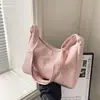 Estilo Coreano Estilo Literario Bolso de Lona Sencillo para Mujer Verano Gran Capacidad Bolso Cruzado de Lunares Bolso de Hombro Texturizado para Viajes