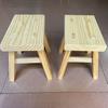 Banquito Pequeño de Madera Maciza, Banquito Pequeño Tradicional para Uso en el Hogar, Banquito de Ensamblaje Machihembrado, Banquito de Madera Ensanchado y Reforzado, Banquito Pequeño de Madera para Ponerse los Zapatos, Banquito Bajo