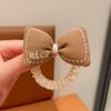 Marrón leche Accesorios para el cabello de niña Banda de goma Flor Banda para el cabello Banda para el cabello para niños Estilo nuevo 2025 Cuerda para el cabello
