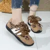 Zapatos de Entrenamiento Alemanes con Cordones Estampado de Leopardo Retro para Mujer 2026 Nueva Llegada de Primavera Zapatos Casuales Versátiles Suela Suave Zapatos Forrest Gump Zapatos de Skate Venta al por Mayor