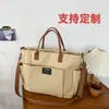 Bolsa tote de lona simples e versátil estilo ins japonês para o dia a dia, bolsa de mão para estudante universitário, mochila de ombro único, bolsa transversal para homens e mulheres