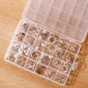 Caja de almacenamiento con compartimentos fijos grandes y ranuras para evitar que los artículos se muevan, pequeña y práctica caja de joyería para cuentas y accesorios