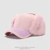 Estilo Coreano Quente Boné de Bico de Pato para Meninas Proteção de Orelha de Pelúcia de Inverno Boné de Baseball para Bebê Transfronteiriço ao Ar Livre Doce Chapéu Infantil