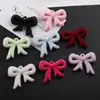 Colgante de Pajarita de Terciopelo de Gama Alta Materiales para Cadena de Teléfono Móvil Hecha a Mano DIY Piezas Pequeñas