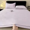 Conjunto de Lençol com Manta Refrescante de Seda Gelada Jacquard, Conjunto de Três Peças para Verão com Ar Condicionado, Manta Macia Refrescante para Cama, Lavável à Máquina