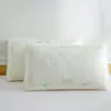 Funda de Almohada Bordada con Proteína de Seda Clase A para Adultos, Adecuada para Soporte Cervical, Dormitorio Individual, Hotel, Par de Almohadas Suaves para Uso Doméstico