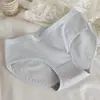Calcinhas Femininas Sem Marca Estilo Japonês Cintura Média Respiráveis Algodão Puro Forro de Algodão Sexy Afina Abdômen Calcinhas Finas para Meninas