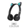 Auriculares estéreo Bluetooth con orejas de gato de dibujos animados P47M, luminosos, con explosiones transfronterizas, venta directa de fábrica MZ-47