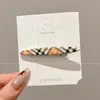 Pinza para el pelo de terciopelo con forma de corazón y perlas, estilo coreano, color block, nuevo modelo otoño e invierno 2026, pinza de pico de pato para frente y laterales