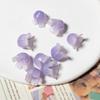 Broto de flor de lírio trombeta flor estilo antigo grampo de cabelo diy menina frisado multi-cor gradiente bonito doce acessórios feitos à mão