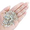100 nuevos diseños de uñas pequeños de seda color plano con forma de diamante mini coñac blanco red roja con joyas de diamantes de imitación