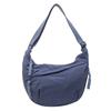 Bolsa de Pano da Moda 2026 para Estudantes, Bolsa Transversal de Nylon para Aula, Bolsa de Ombro de Grande Capacidade, Bolsa de Viagem Estilo Dumpling
