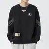 Envío RápidoCamisa Básica Casual Sudadera de Moda para Hombre Cuello Redondo Estampada Primavera/Otoño Nueva Holgada Manga Larga Pulóver Moderno