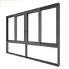 Casa de Autoconstrucción Cocina Baño Ventana Corrediza de Aleación de Aluminio Sellada de Tres Rieles Balcón Ventana Corrediza de Vidrio de Piso a Techo Marco Extremadamente Estrecho