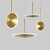 Lámpara de Araña Escandinava Posmoderna Transfronteriza Color Cobre Diseñador Normcore Creativa Iluminación LED Dropshipping