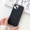 Novo padrão tecido de cor sólida de borda reta adequado para capa de celular Apple iphone15 padrão tricotado capa protetora macia de alta qualidade