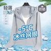 Fuente de Fábrica Ropa de Seda de Hielo de Verano para Hombre y Mujer Protector Solar Transpirable Moda Ligera Ropa Sensación Fresca Sudadera Fina Chaqueta Abrigo