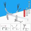 Novo Suporte para Vara de Pesca de Ponte, Suporte para Vara de Pesca de Balsa Gota d'Água, Suporte Universal Torreta com Grampo Grande, Suporte para Pesca de Barco, Suporte Multifuncional para Vara de Mar