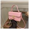 Bolsa Pequena com Estampa de Crocodilo Feminina 2024 Outono Nova Bolsa Quadrada Pequena High-end Versátil Bolsa Feminina Elegante de Alto Valor