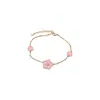 Collar Colgante de Flor de Zirconia Bañado en Oro Real Estilo Coreano Lujo Ligero Nicho Cadena de Clavícula de Gama Alta Joyería al por Mayor