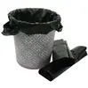 Bolsa de Mano Gruesa de HDPE para el Hogar Negra Gruesa para Cocina Hotel Oficina Mediana y Grande Bolsa de Basura de Plástico Tipo Chaleco