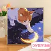 Gatito Lindo con Bufanda Pintura al Óleo Digital para Colorear DIY Interactivo Padre-Hijo Amigable para Principiantes Pintura Decorativa Acrílica
