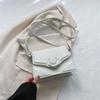 Bolso pequeño de color liso para mujer, sencillo y de moda para ir al trabajo, primavera y verano 2023, nuevo y popular bolso de mensajero de hombro este año