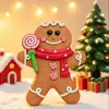 Boneco de Argila Macia de Natal Desenho Animado Homem de Gengibre Enfeites Artesanato Presente Personalizado de Feriado Decorações