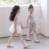 Calcetines Largos para Niñas, Estilo Delgado de Verano, Calcetines de Estilo Princesa para Ballet para Niños hasta la Pantorrilla, Calcetines de Verano Transpirables para Niñas, Calcetines hasta la Rodilla
