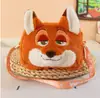 Mochila Nueva de Dibujos Animados Linda para Niñas, Bolsa de Peluche de Zorro y Conejo, Mochila Escolar Infantil de Gran Capacidad, Zootopia