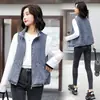 Chaleco de mezclilla para mujer 2026 nueva moda de otoño versátil de moda top corto en color de la imagen algodón