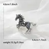 Broche de Cavalo Esmaltado Retrô de Moda de Venda Quente de Luxo Leve Versátil Anti-Exposição Acessório Pin de Roupa