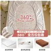 Sábana bajera ajustada de terciopelo de leche con patrón engrosado, pieza única, protector de colchón de forro polar coral cálido de invierno, juego de ropa de cama de tres piezas