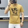 Fábrica de origen, una generación de verano 2024, nueva camiseta de manga corta con estampado de letras para hombre, hermosa camiseta transpirable de manga diaria