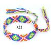 Pulseras Tejidas de Venta Caliente Europeas y Americanas, Pulseras de Amistad Arcoíris Hechas a Mano Estilo Étnico Nepalí, Joyería al por Mayor