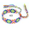 Popular en Europa y América: Pulseras Tejidas Arcoíris Hechas a Mano en Estilo Étnico Nepalí, Venta al por Mayor de Joyería