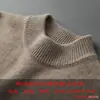 Suéter de Cachemira Grueso de Doble Hilo Baicaifeng Ropa para Hombre de Cachemira Pura Cuello Redondo Tejido de Punto Talla Grande Tejido de Lana