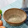Hecho a Mano Bambú Productos de Bambú Cesta de Bambú Supermercado Sala de Estar Fruta Azul Cesta para Pan al Vapor Cesta de Almacenamiento de Bambú Cesta para Dim Sum
