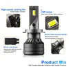 Faro led de cuchilla más vendido transfronterizo H7 H4H11 bombilla de coche súper brillante faro led de coche modificado